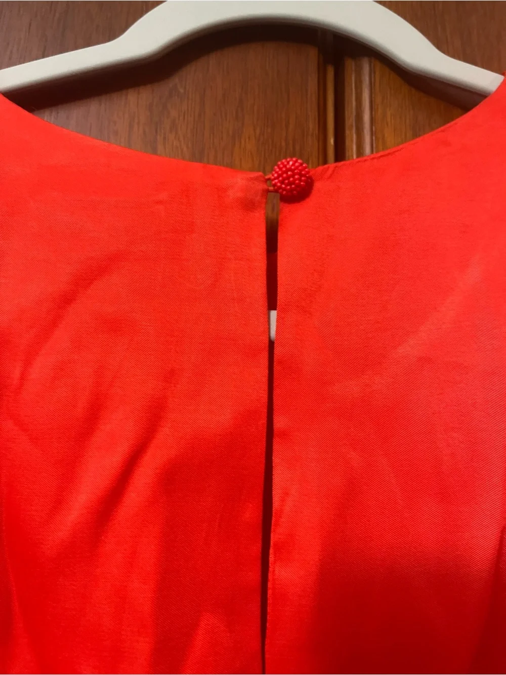 Farm Rio red maxi cut-out dress